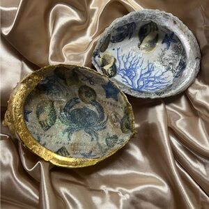 Coastal Seashell Trinket Dish Set – Handmade Décor